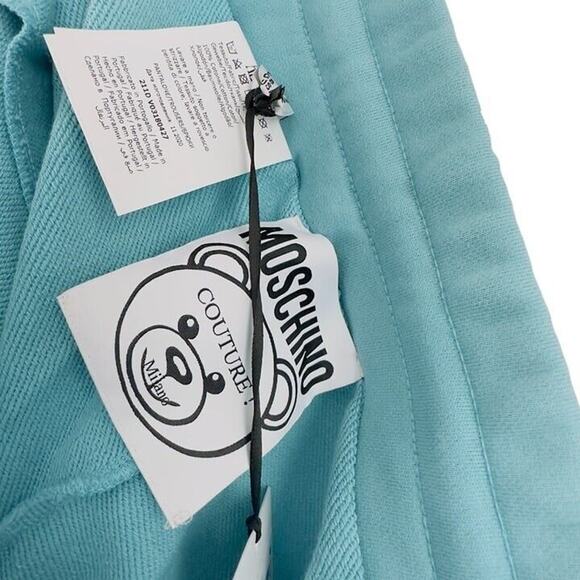 Moschino Logo Bear Jogger Blue Pants - Picture 3 of 4